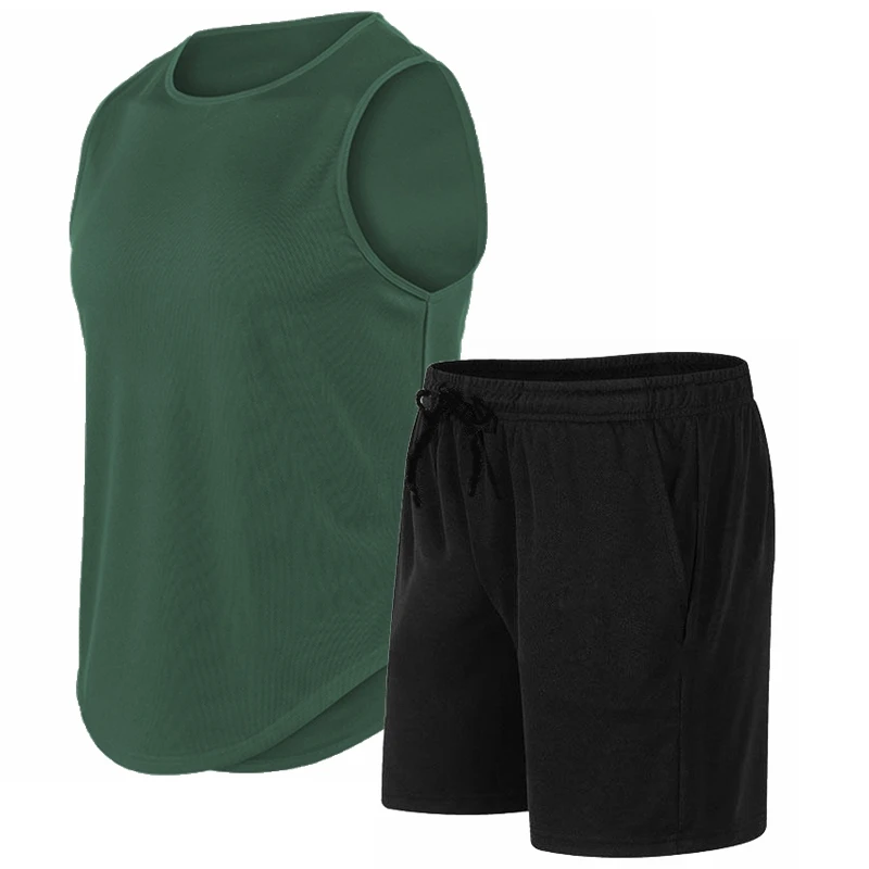 Mens Fashion Summer - Conjunto de camiseta sin mangas de