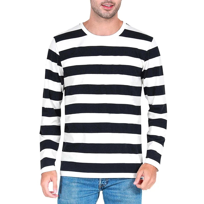 Mens Fashion Clothes - Camiseta de manga larga para hombre