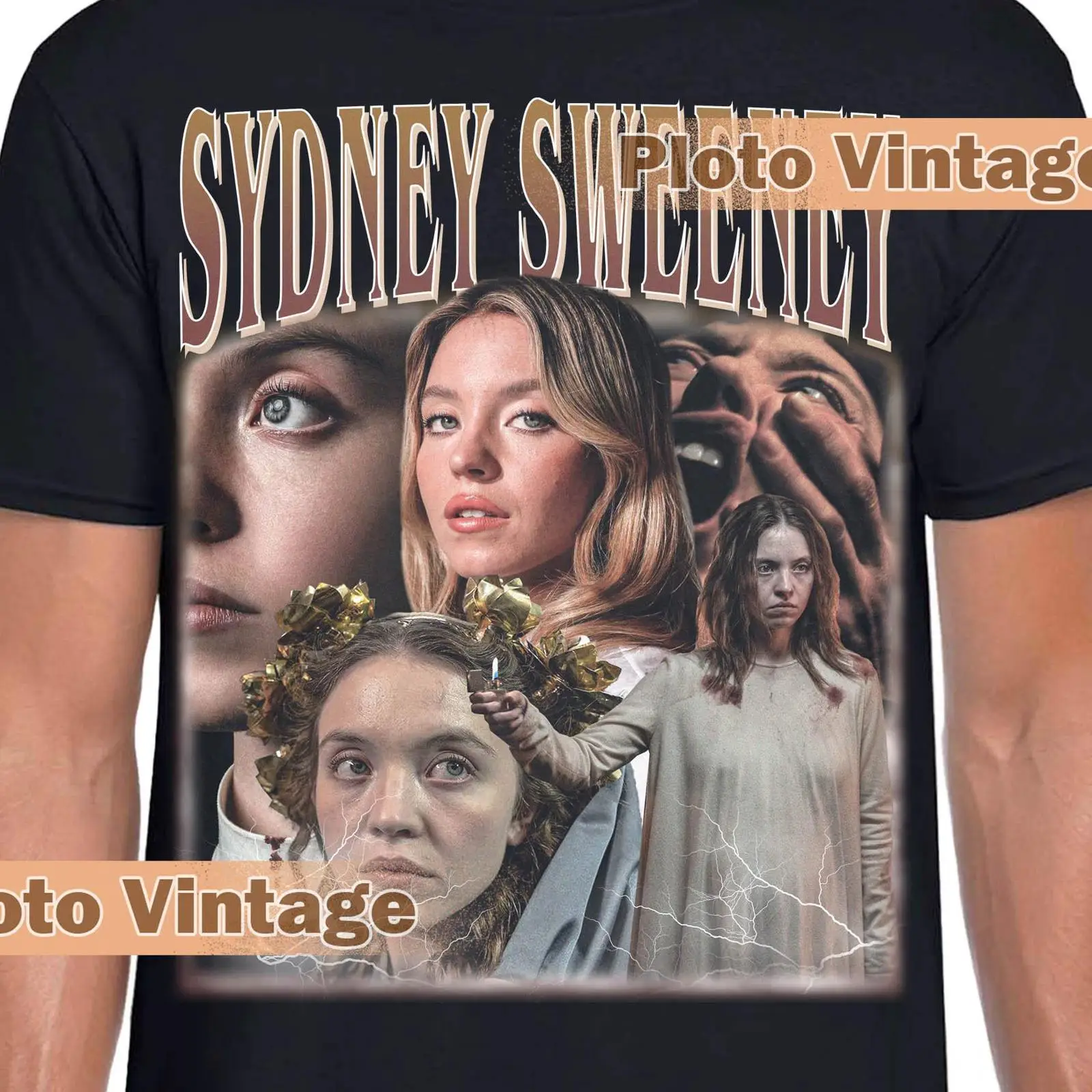 Men'S Fashion Sydney - Camiseta Vintage de Sydney Sweeney, Estilo