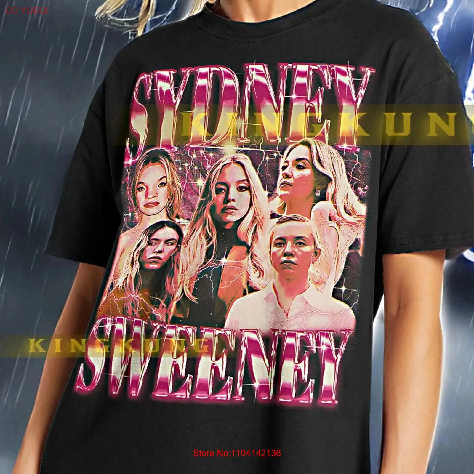 Men'S Fashion Sydney - Camiseta SYDNEY SWEENEY Vintage Retro de