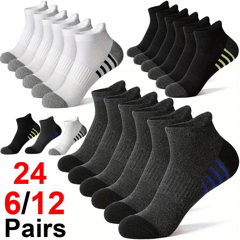Socks Ankle Men - 12/24 pares de calcetines deportivos para