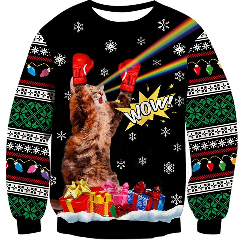Divertido suéter navideño con  - Mens Fashion Clothes reseña y precio