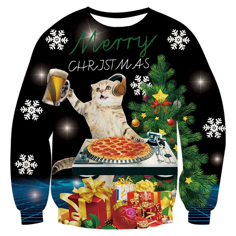 Divertido suéter navideño con  - Mens Fashion Clothes reseña y precio
