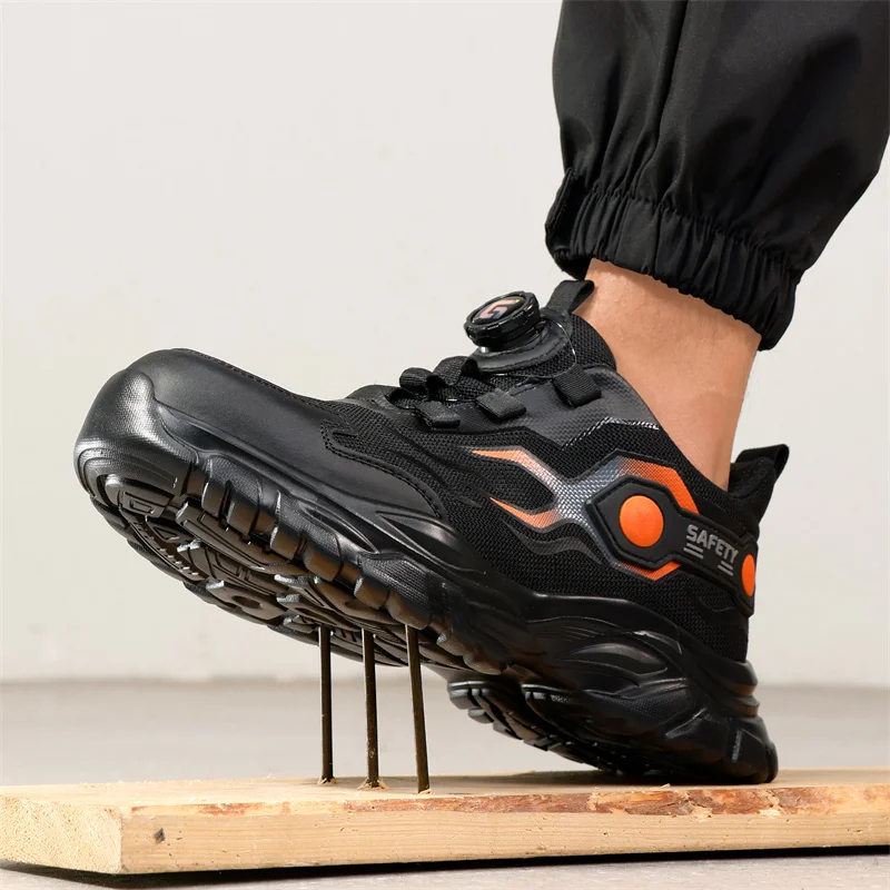 Zapatos de Trabajo con Punta d - Mens Fashion Trainers reseña y precio