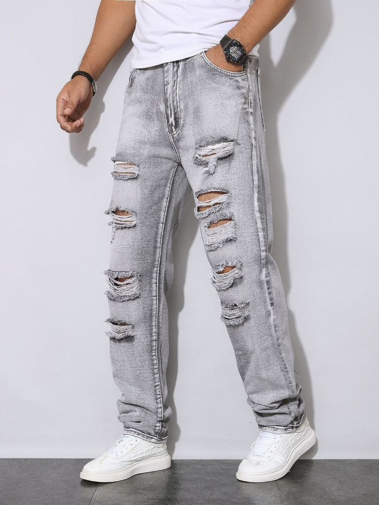 Pantalones Vaqueros Grises Des - Men'S Fashion Grey Jeans reseña y precio