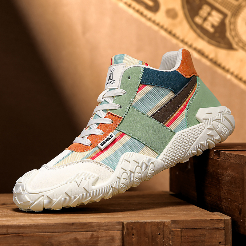 Calzado de malla de caña alta  - Mens Fashion Trainers reseña y precio